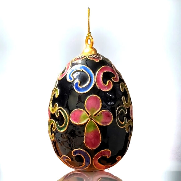 Vintage Cloisonné Hanging Egg - Picture 4 of 6